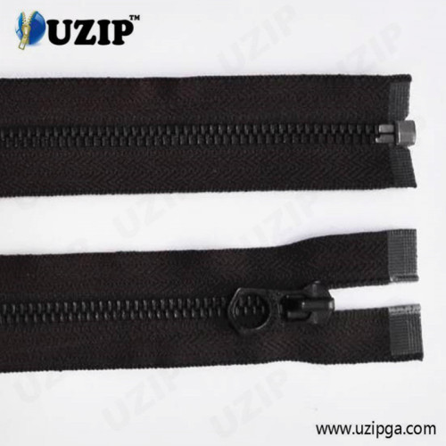 Black copper heavy duty zip fasteners