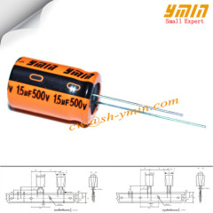1.5uF 500V 6.3x12mm Capacitors LKG 105C 8000 ~ 12000 Hrs Radial Aluminium Electrolytic Capacitors for Solar LED Inverter