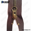 CE antique brass zipper