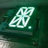 2.3&quot; common anode pure green single digit 16 segment led display for clock indicator
