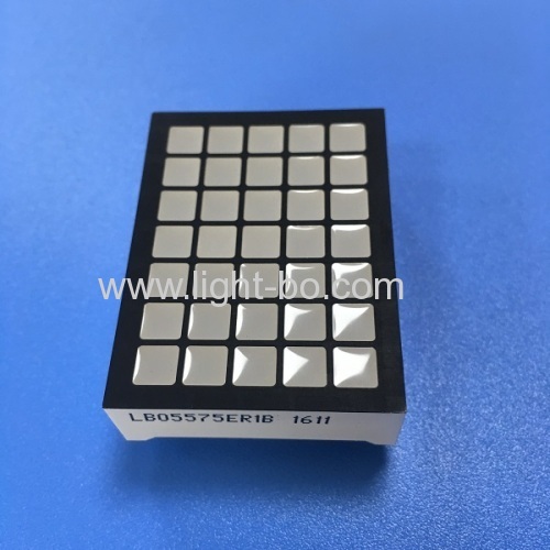 Ultra Red 5 x 7 square dot matrix led display for elevator position indicator