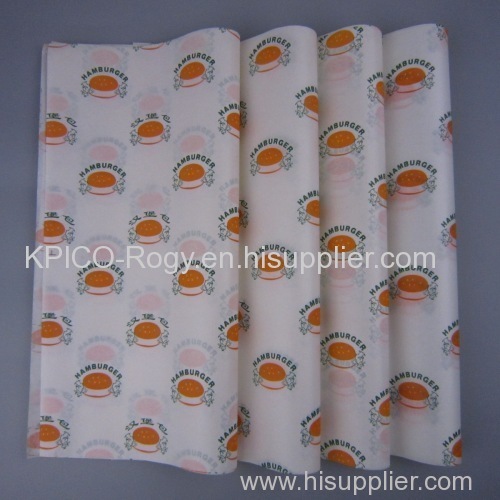 greaseproof paper for wrapping oily food
