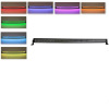288w 50 Inch Straight Led Bar Off Road Lights Fog Lights Boat Lighting Headlight with RGB Halo ring wiring harness