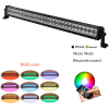 Light 32&quot; 180W Straight Spot-Flood Combo LED Light Bar with RGB halo Bluetooth APP LED Off-road Lights IP67 Waterproof