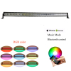 Double Row 50 inch 288W RGB Bluetooth control CREE led off road light bar Bluetooth control strobe lights