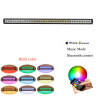 52&quot; 300W Straight Flood Spot Combo Beam Light Bar Driving Light IP 68 Waterproof with RGB Halo ring Bluetooth controller