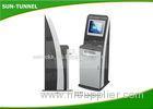 Anti Dust 19 Inch Monitor Hotel Check In Kiosk With Receipt Ticket Printer