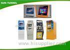 Industry PC Host Bill Payment Kiosk Terminal With Cash And Coin Accepter