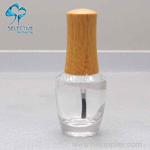 Nail polish bottle 15ml bamboo cap bottle nail polish bottle