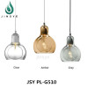 Color glass lamp cover modern led pendant light