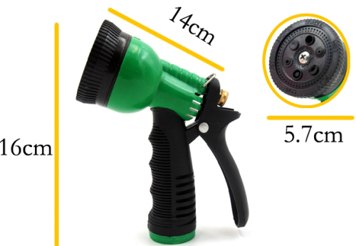 6-pattern plastic garden spray nozzle