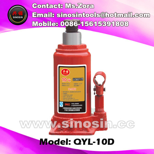 10ton hydraulic bottle jack with safety value for car using