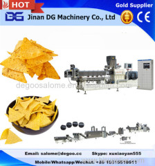 Automatic fried triangle corn chips snack food making machine production line