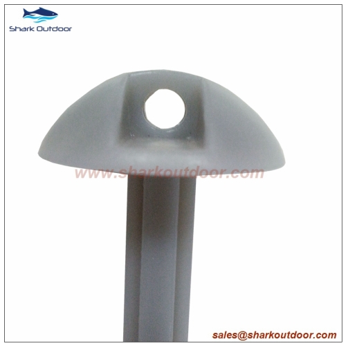 Plastic groundsheet tent peg tent stake