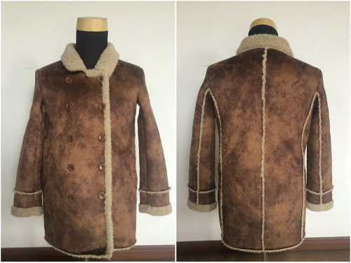 2016 Men's Oversize Coat(suede bonded with fake fur)