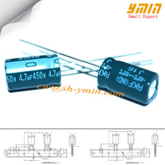 450V 4.7uF 105x12.5mm Long Life Capacitors LLK Series 105C 12000 ~ 20000 Hours Radial Aluminum Electrolytic Capacitors