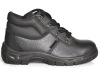 black action smooth leather boot safety shoes company/factory