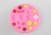 Food Grade Round 3D Silicone Cake Molds Gem Diamond Shaped Eco - Friendly