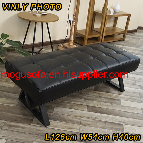 MOGU Original design Metal foot with fashion Sofa for lobby/shops/mall/reception sofa with PVC/VINLY/Real leather custom