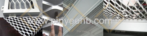 aluminum expanded metal facade mesh curtain wall mesh