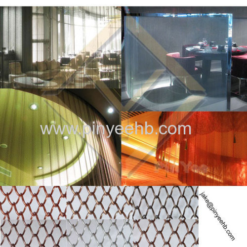 hall use coil mesh curtain space divider