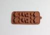 Brown Rabbits And Ducks Silicone Chocolate Moulds Rectangle Non Stick Non Toxic