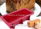 Red 100% Food Safe Silicone Bread Baking Molds Corrugated Bottom Non - Stick