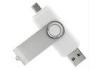 4 MB ~ 15 MB / S USB OTG Drive Dual Type Stick PVC / Metal Material For Android Cellphone