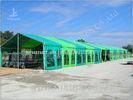 Green Warehouse Fabric Tent Structures Clear Span Marquee Canopy 10M x 51M