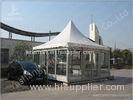 Waterproof Metal Frame 4X4 Gazebo Canopy Tents Watch House Double Wing Glass Door