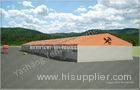 Orange Color Warehouse Temporary Storage Shelters Huge Tent Rentals Eco Friendly