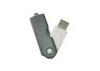 Swivel Shape USB Flash Pen Drive 64GB Black / Golden 58 * 20 * 11mm Plastic And Metal