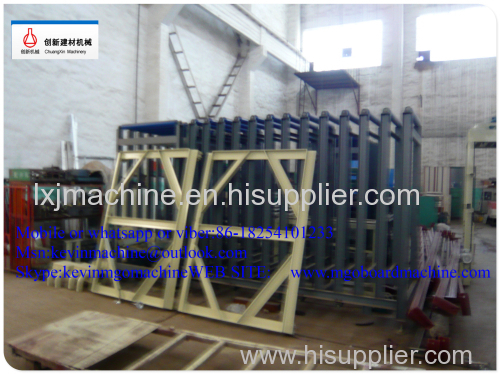 Production line for magnesium oxide baord with double-shaft mixing machine 