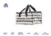 Houndstooth Printing Insulated Cooler Bags 120g / m With Aluminum / Pearl Form Inner