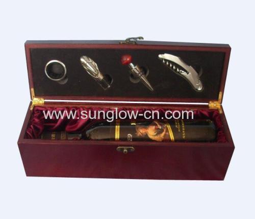 Wine Wooden packing Box with tools