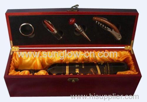 Wine Wooden packing Box with tools