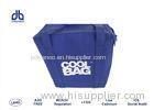 Blue Color SilkScreen Tote Bags 30 * 19 * 32cm 100g / M With Zipper / Polybag