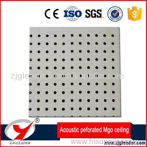 Fireproof acoustic perforated ceiling panel