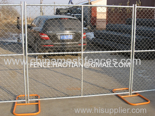 6ft x 12ft construction site temporary chain link fence america hot dip galvanized wire fencing