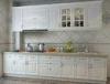 Europe Style Beadboard Kitchen Cabinets / Kitchen Wardrobe Quartz Stone Mesa