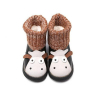 Pretty cow printed clip on kids shoes