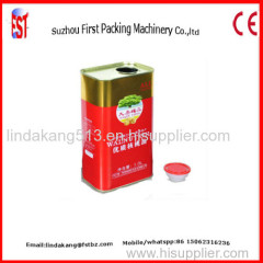 1-4L Rectangle Paint Tin Can Machinery
