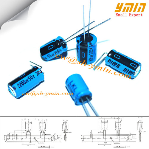 2200uF 50V 18x35.5mm High Voltage Capacitors LKL Series 130C 2000 ~ 5000 Hours Radial Aluminum Electrolytic Capacitors