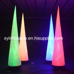 Factory Outlet Lighting Inflatable Cone For Party Decoration