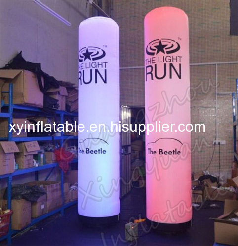 Customized Logo Led Inflatable Pillar For Advertising