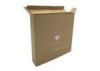 Single Wall 350 Gsm Kraft Cardboard Gift Boxes With Clear Window Screen Printing