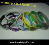 Eco-friendly 100% Custom silicone wristband/bracelets with debossed logo