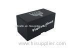 Folded Kraft Paper Rigid Gift Box 1200 Gsm Cardboard Black Gift Box With Lid