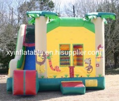 Jungle Zoo Combo Inflatable Slide Bouncer