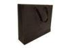 210 Gsm Dark Brown Paper Shopping Bags With HandlesGlossy Lamination